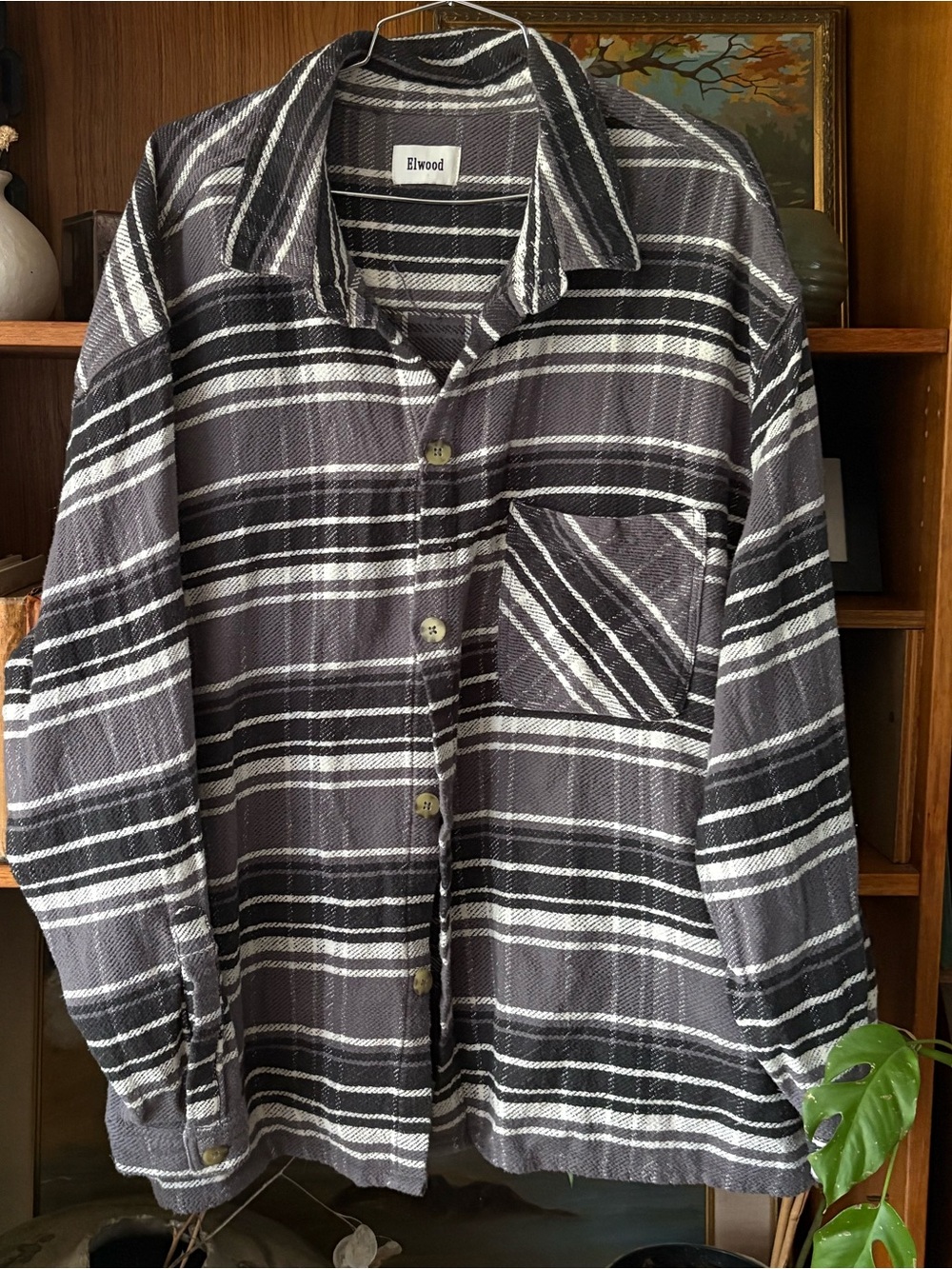 Indie Sleeze Elwood Heavy Weight Flannel Button Down L